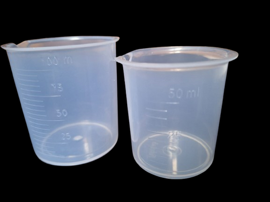 Plastic Measuring Cups – Pair (50ml & 100ml)